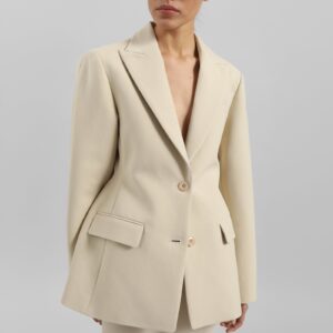 Colette Hourglass Blazer - Beige