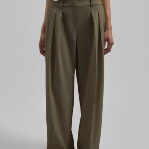 Daytona Pleated Trousers - Khaki