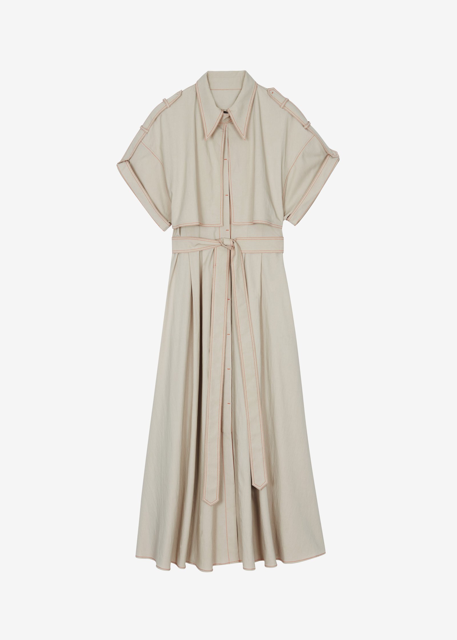 Everset Trench Dress - Beige - Image 10