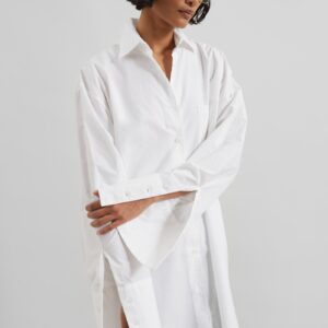 Helen Organic Cotton Long Shirt - White