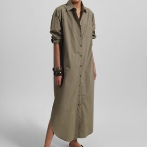 Helena Shirt Dress - Khaki