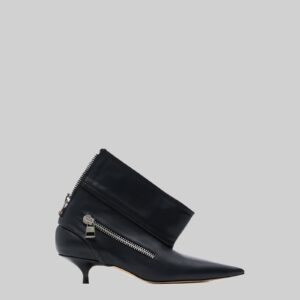 JW Anderson Kitten Heel Biker Boots - Black