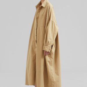 Kason Oversized Shirt Dress - Sahara