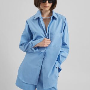 Lui Organic Cotton Shirt - Blue