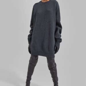 Maxime Knit Sweater Dress - Dark Grey Melange