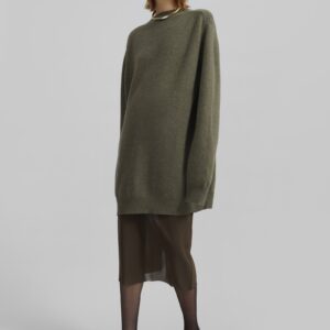 Maxine Knit Sweater Dress - Khaki