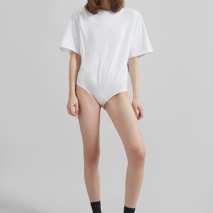 Meida Padded T-Shirt Bodysuit - White