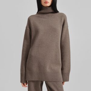 Odense Turtleneck Sweater - Brown