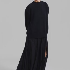 Rafaela Padded Knit Sweater - Black