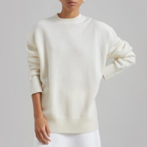 Rafaela Padded Knit Sweater - Ivory