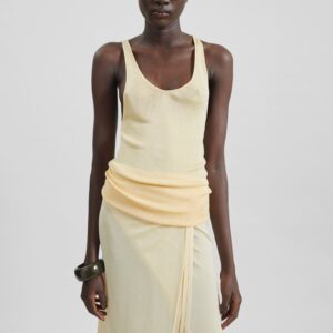 Rivo Knit Tank Top - Pale Yellow