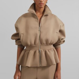 Sorelle Peplum Jacket - Camel