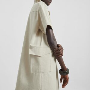 Tilba Polo Mini Dress - Beige