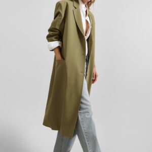 Tribeca Long Coat - Khaki