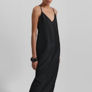 Vence Slip Dress - Black