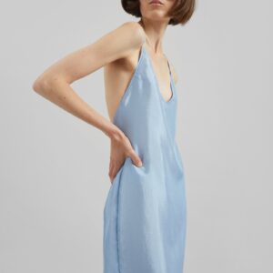Vence Slip Dress - Dusty Blue