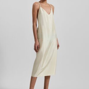 Vence Slip Dress - Pale Yellow